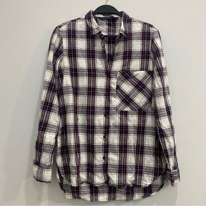 Zara Plaid Button Down Shirt
